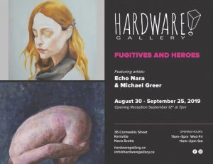 “Fugitives and Heroes” at Hardware Gallery for September