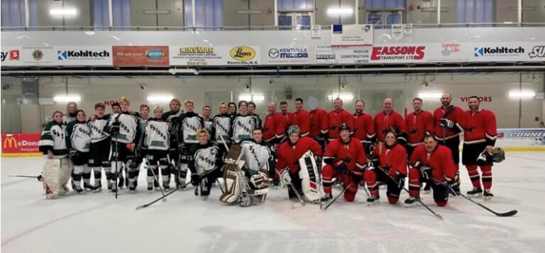 Kings District RCMP Participate in Two Hockey Games in Support of Kings County Schools